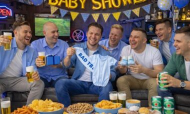 De diaper party is het leukst met vrienden.