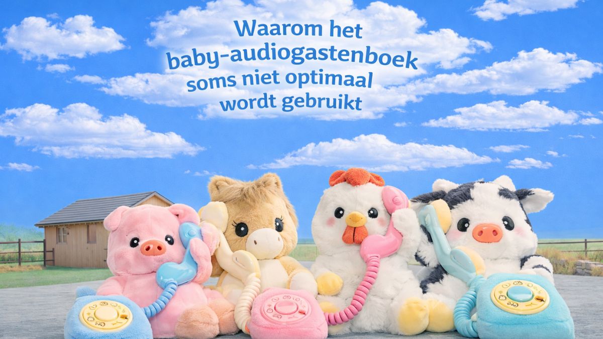 Het baby audiogastenboek wordt soms niet optimaal gebruikt; zo voorkom je dat.