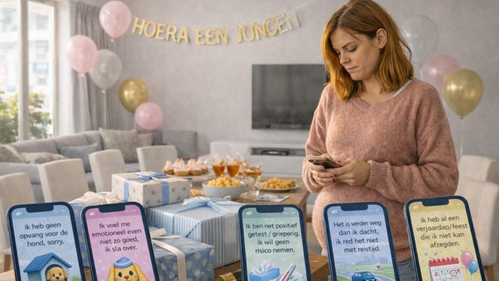 Babyshower afzeggingen.