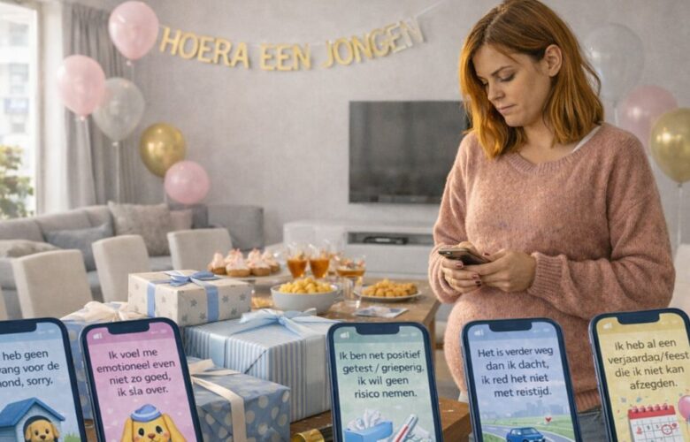 Babyshower afzeggingen.