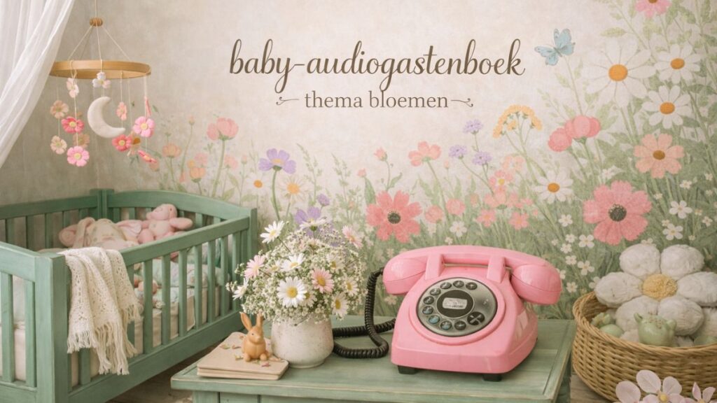 Babyshower bloemen thema.