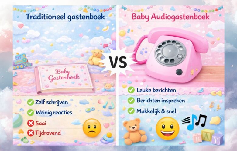 Traditioneel gastenboek vs audiogastenboek.