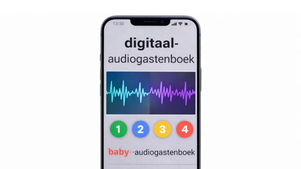 Digitaal baby audiogastenboek.